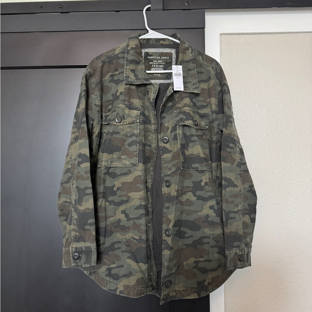 American Eagle Women’s Camo Trench Jacket